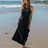 Nora Halter Maxi Dress - Black - Sumiye Co