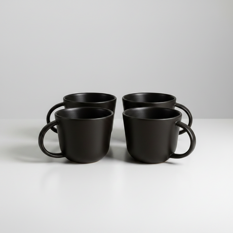 S/4 Tunisian Mug - Matte Black - Sumiye Co