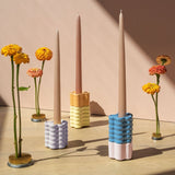 Candle Holder Flora in yellow by OCTAEVO