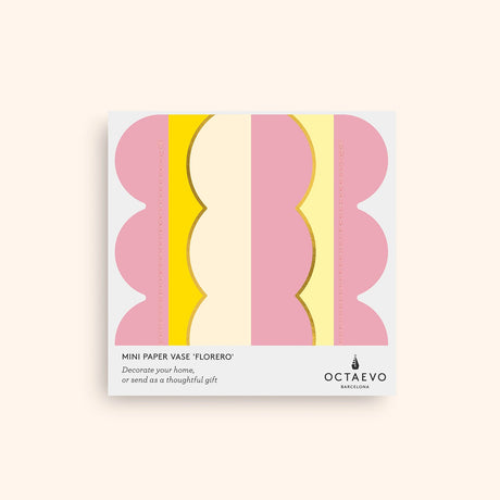 Mini Paper Vase Riviera Wave by OCTAEVO