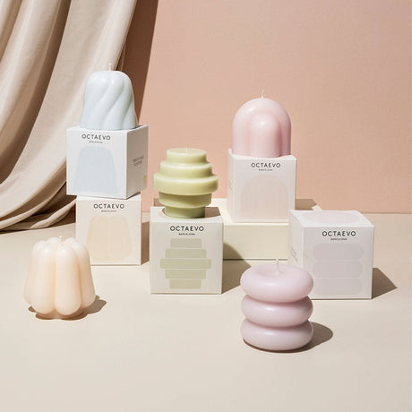 OCTAEVO Templo Candle - Pale Lilac - Sumiye Co