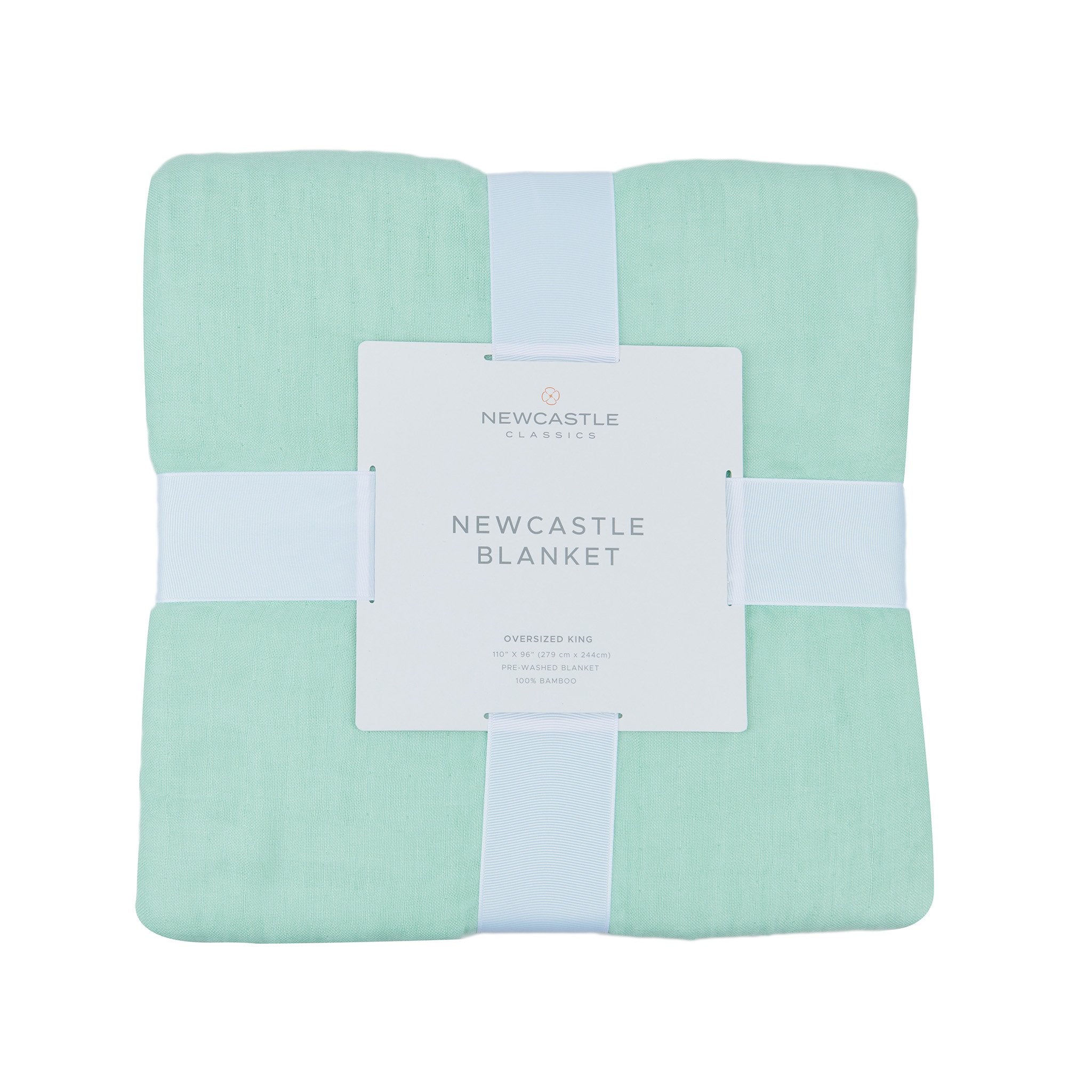 Seafoam Green Oversized Queen Bamboo Bed Blanket-0