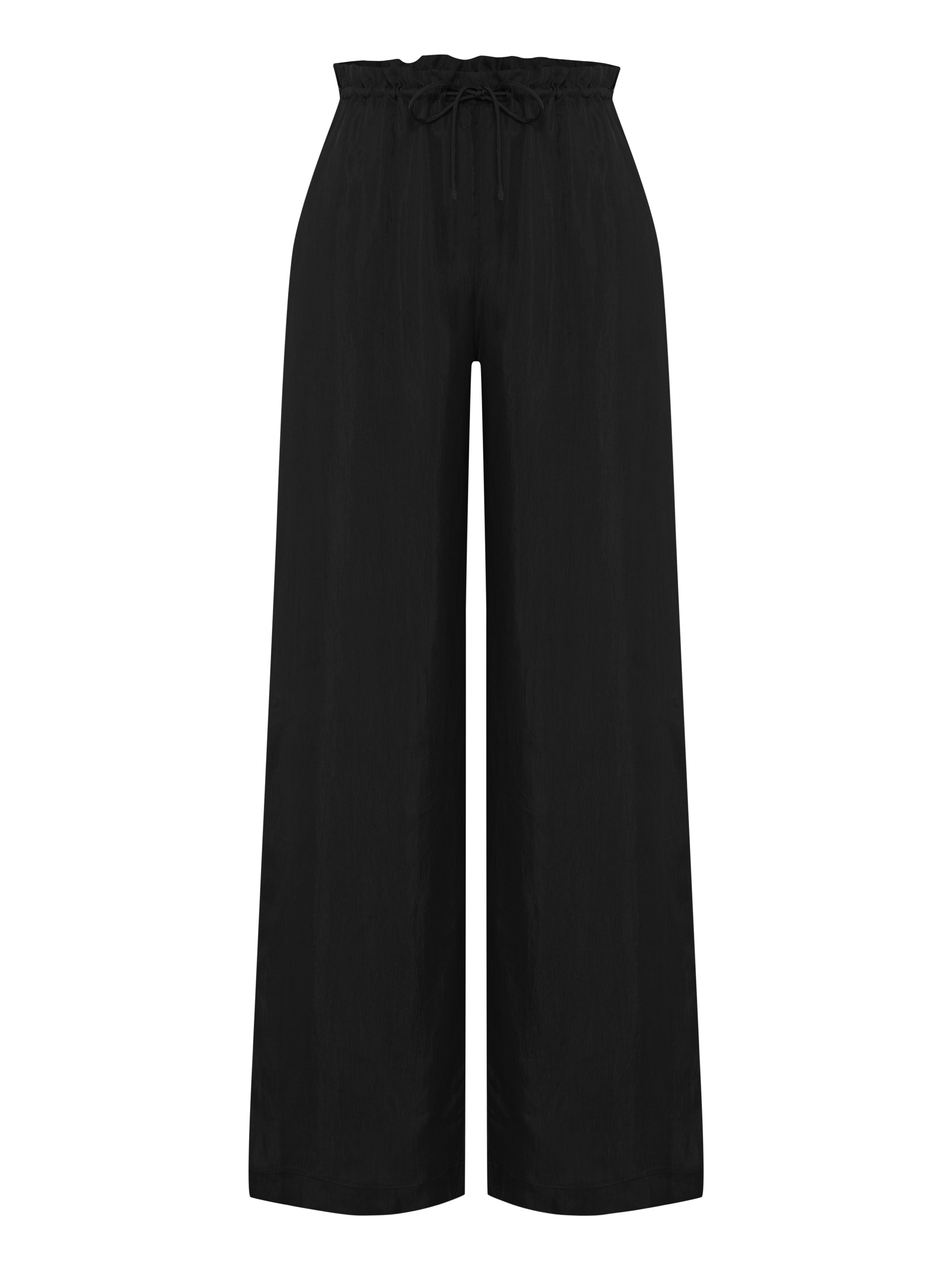 Lucid Flow Tie Pants - Black - Sumiye Co