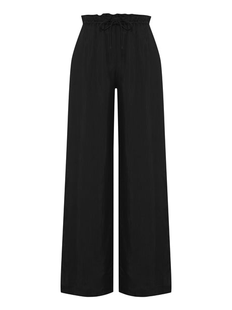 Lucid Flow Tie Pants - Black - Sumiye Co