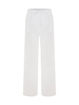 Kaya Drawstring Pants - White - Sumiye Co