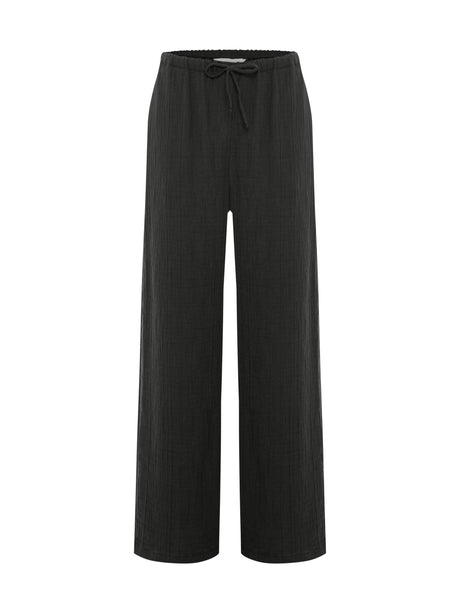 Kaya Drawstring Pants - Charcoal - Sumiye Co