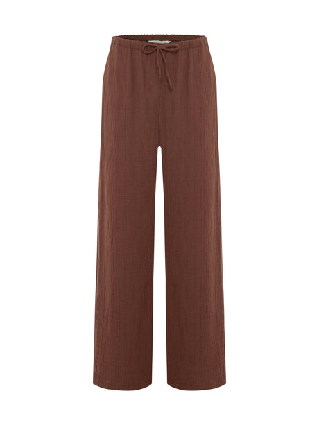 Kaya Drawstring Pants - Terracotta - Sumiye Co