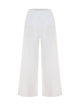 Aura Palazzo Pants - White - Sumiye Co