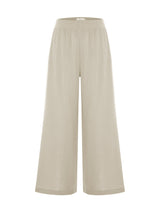 Aura Palazzo Pants - Oatmeal - Sumiye Co