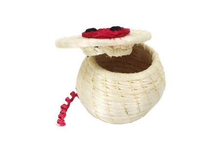 Kids Clever Piggy Tiny Lidded Basket 2" x 2.5" - Sumiye Co