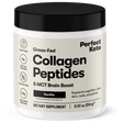 Jar of Perfect Keto Collagen Peptides & MCT Brain Boost on a white background