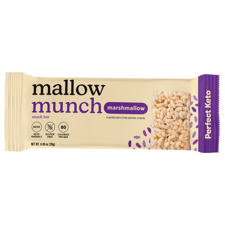 Mallow Munch marshmallow snack bar packaging on a white background