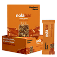 nola bar packaging with 'Perfect Keto' branding on an orange background
