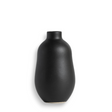 Black vase on a white background