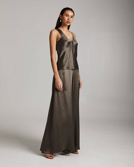 Silk Raw Edge Tank - Sumiye Co