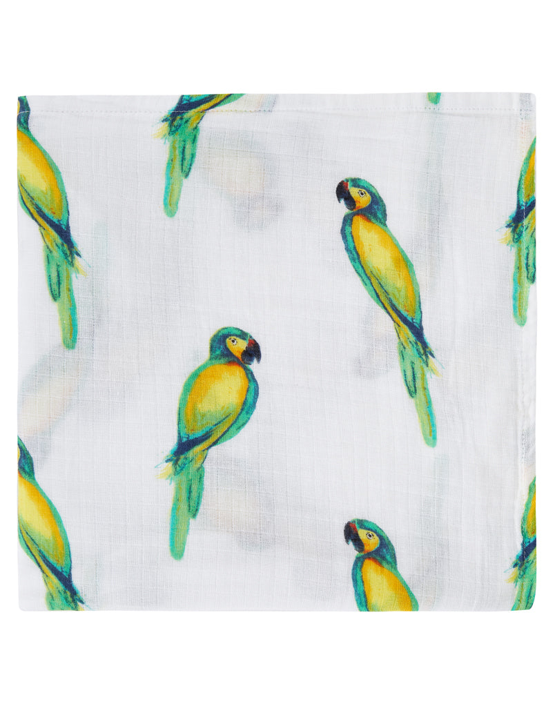 ORGANIC SWADDLE - PARROT-2