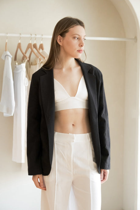 Pera Blazer - Black - Sumiye Co