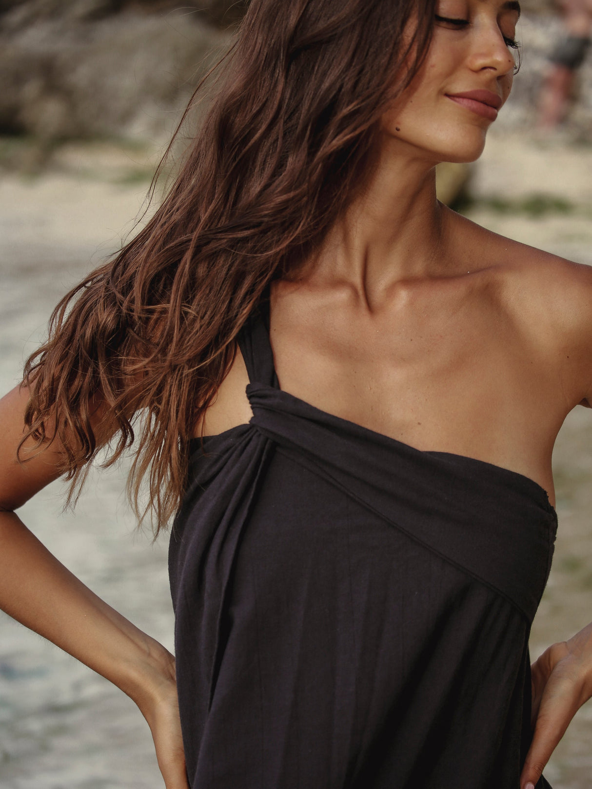 Pia Maxi Dress - Black - Sumiye Co