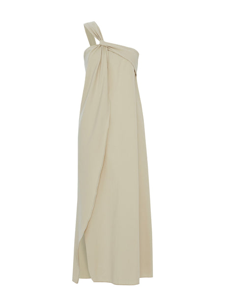 Pia Maxi Dress - Oatmeal - Sumiye Co