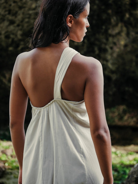 Pia Maxi Dress - Oatmeal - Sumiye Co