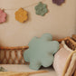 Flower Pillow Velvet "Mint" | Kids Room & Nursery Decor