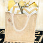 Gift & Market Tote Bag | Pompom (16”H x 15”W x 9"D)