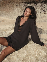 Positano Dress - Black - Sumiye Co