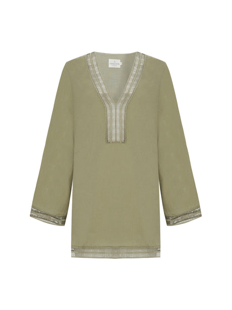 Positano Dress - Khaki Green - Sumiye Co