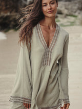 Positano Dress - Khaki Green - Sumiye Co