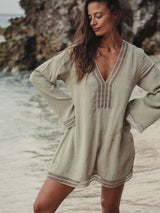 Positano Dress - Khaki Green - Sumiye Co