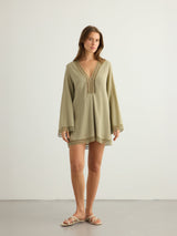 Positano Dress - Khaki Green - Sumiye Co