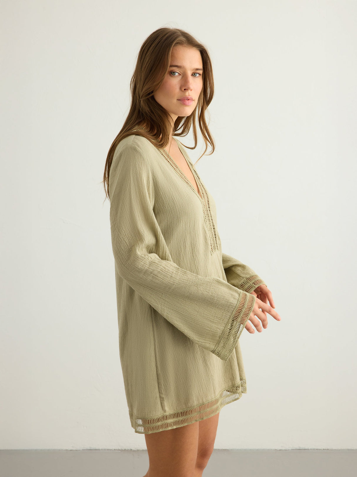 Positano Dress - Khaki Green - Sumiye Co