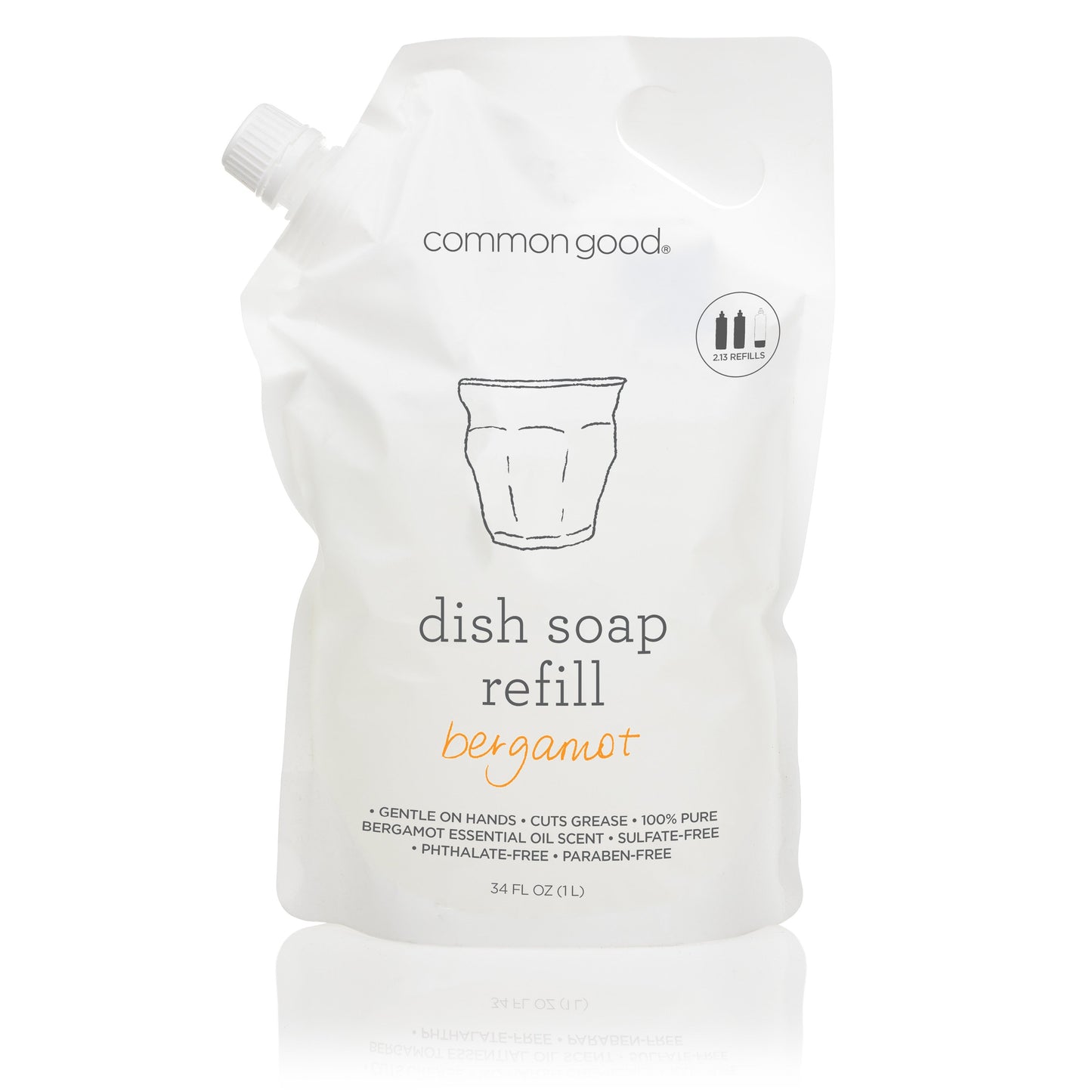 Dish Soap Refill Pouch, 34 Fl Oz by Common Good
