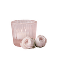 Pink Glass Tealight / Votive Holders - Set of 4 - Sumiye Co
