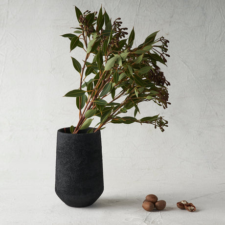 Black Pumice Vase - Sumiye Co