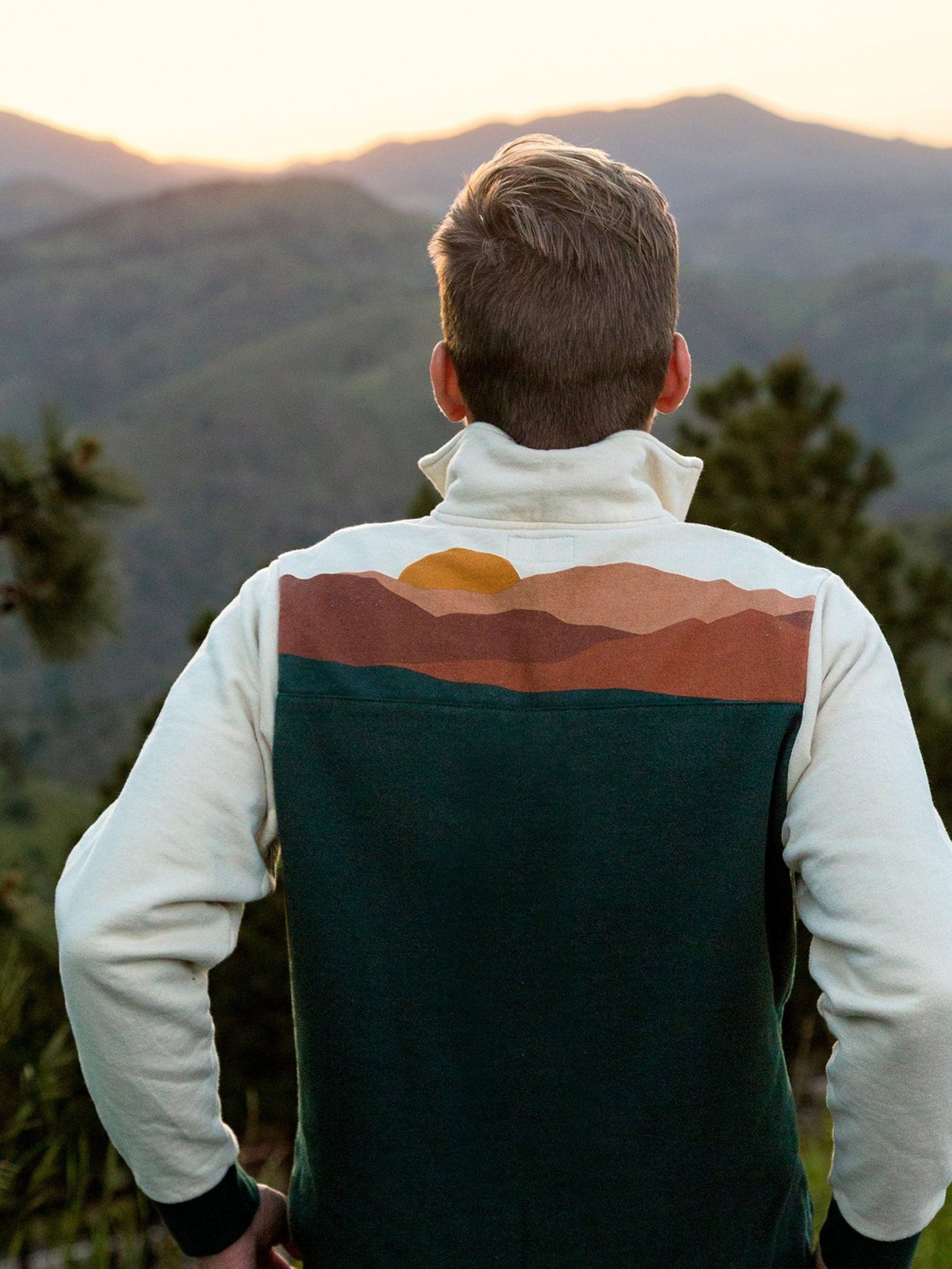 Mountain Sunset Quarter-Zip - Sumiye Co