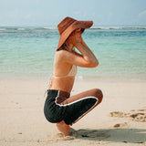 Jute Handwoven Straw Hat In Burnt Sienna - Sumiye Co