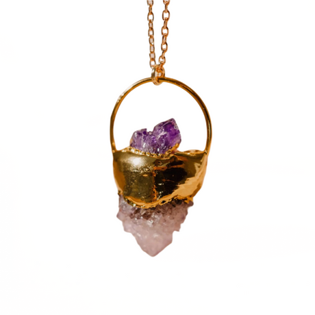 Raw Crystal Necklace by Phoebe`s - Sumiye Co