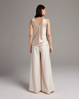 Silk Raw Edge Tank - Sumiye Co