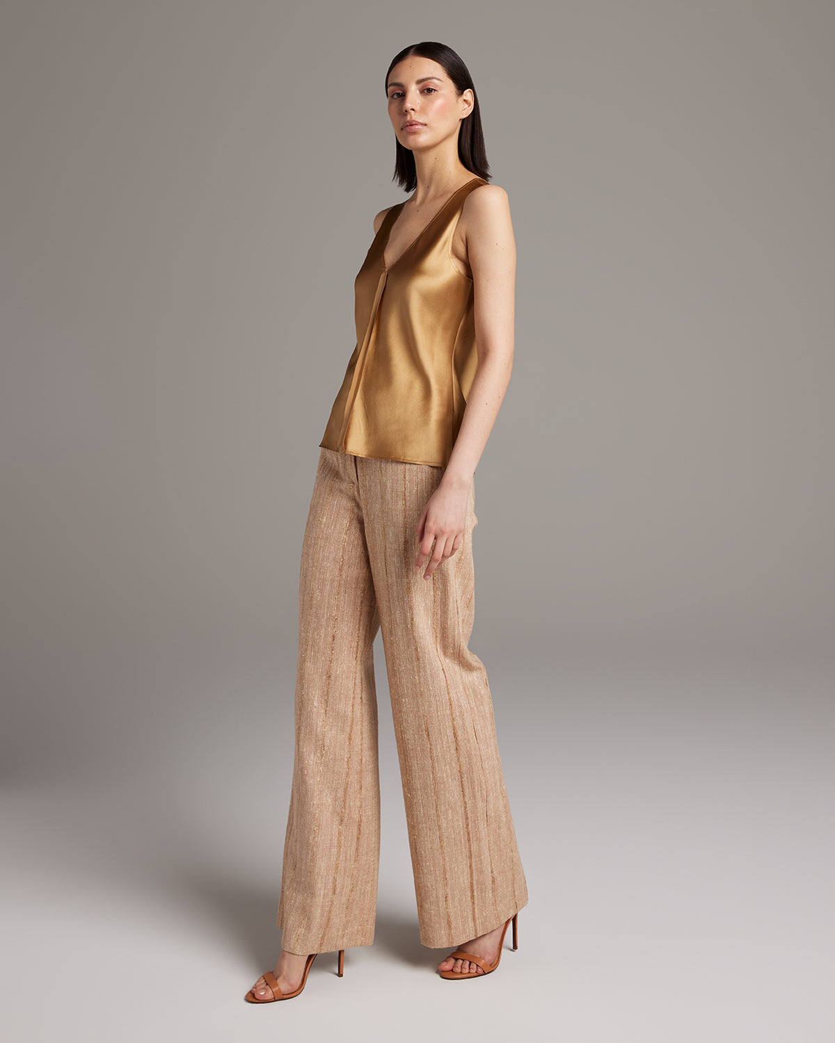 Silk Raw Edge Tank - Sumiye Co