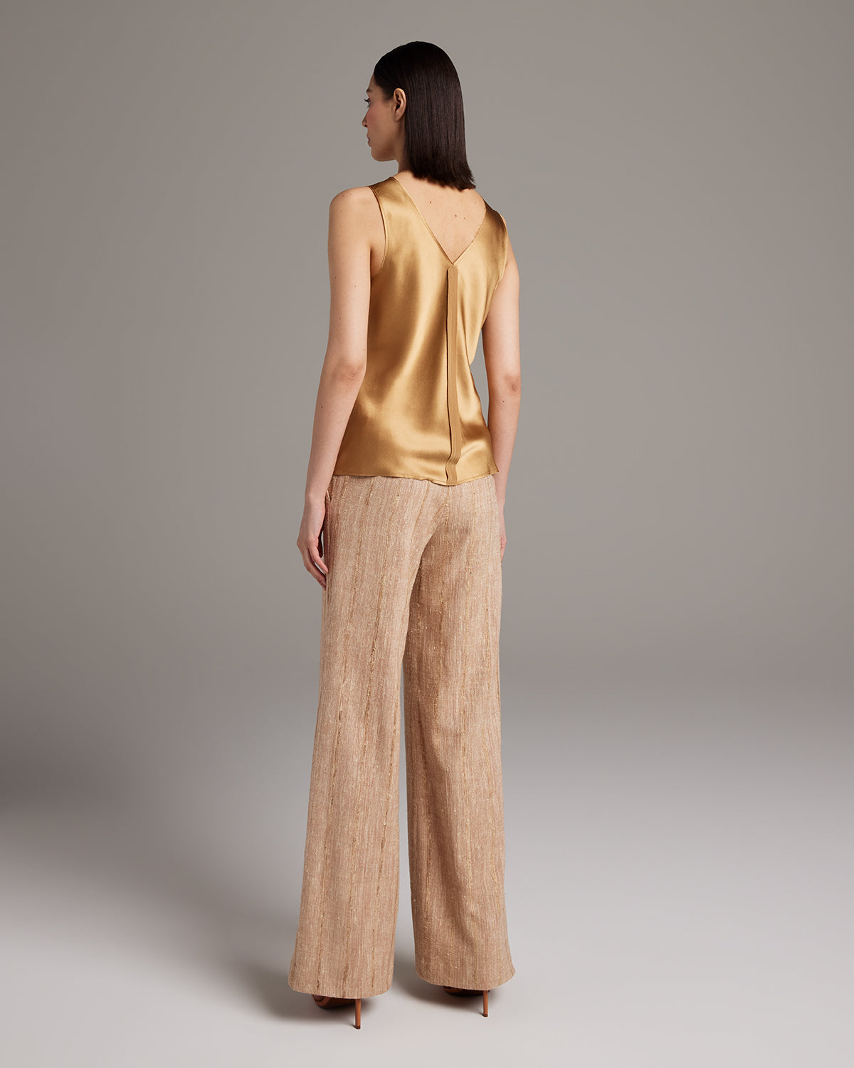 Silk Raw Edge Tank - Sumiye Co