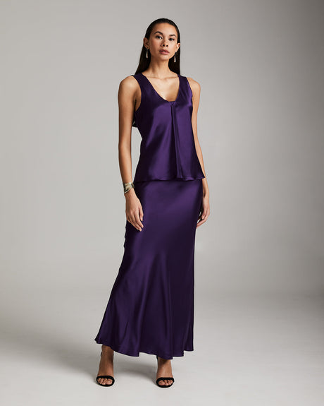Silk Raw Edge Tank - Sumiye Co