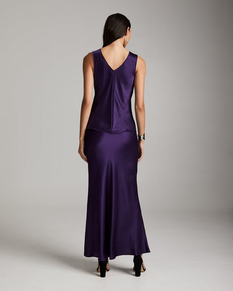 Silk Raw Edge Tank - Sumiye Co