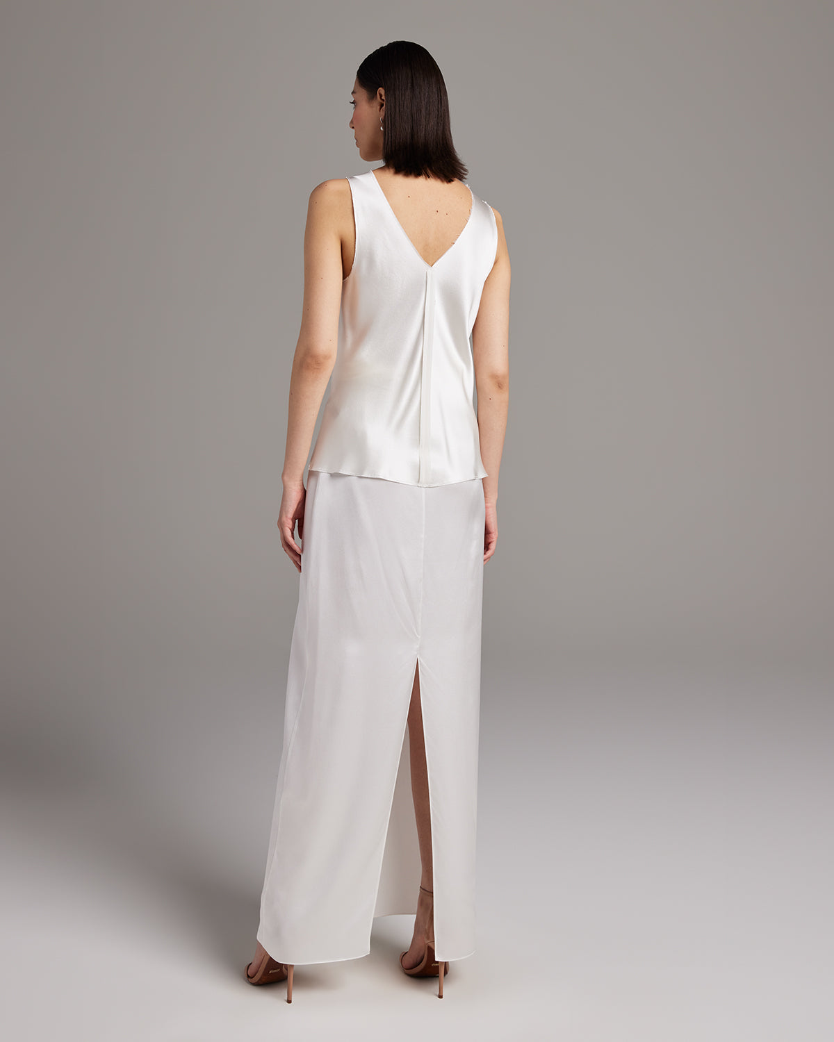 Silk Raw Edge Tank - Sumiye Co