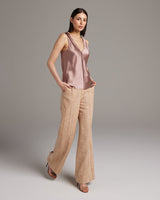 Silk Raw Edge Tank - Sumiye Co