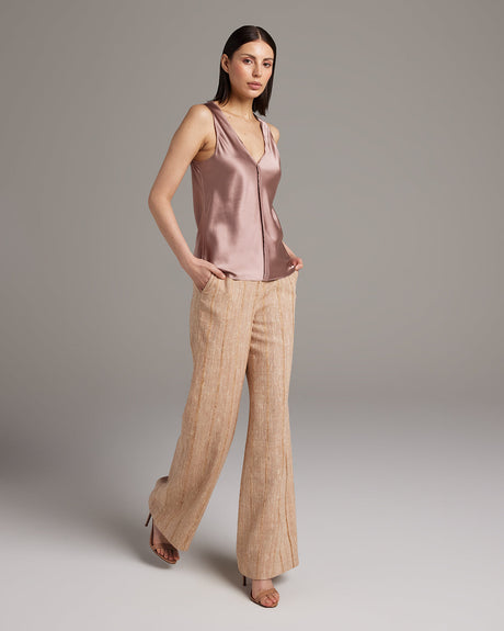 Silk Raw Edge Tank - Sumiye Co
