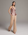 Silk Raw Edge Tank - Sumiye Co
