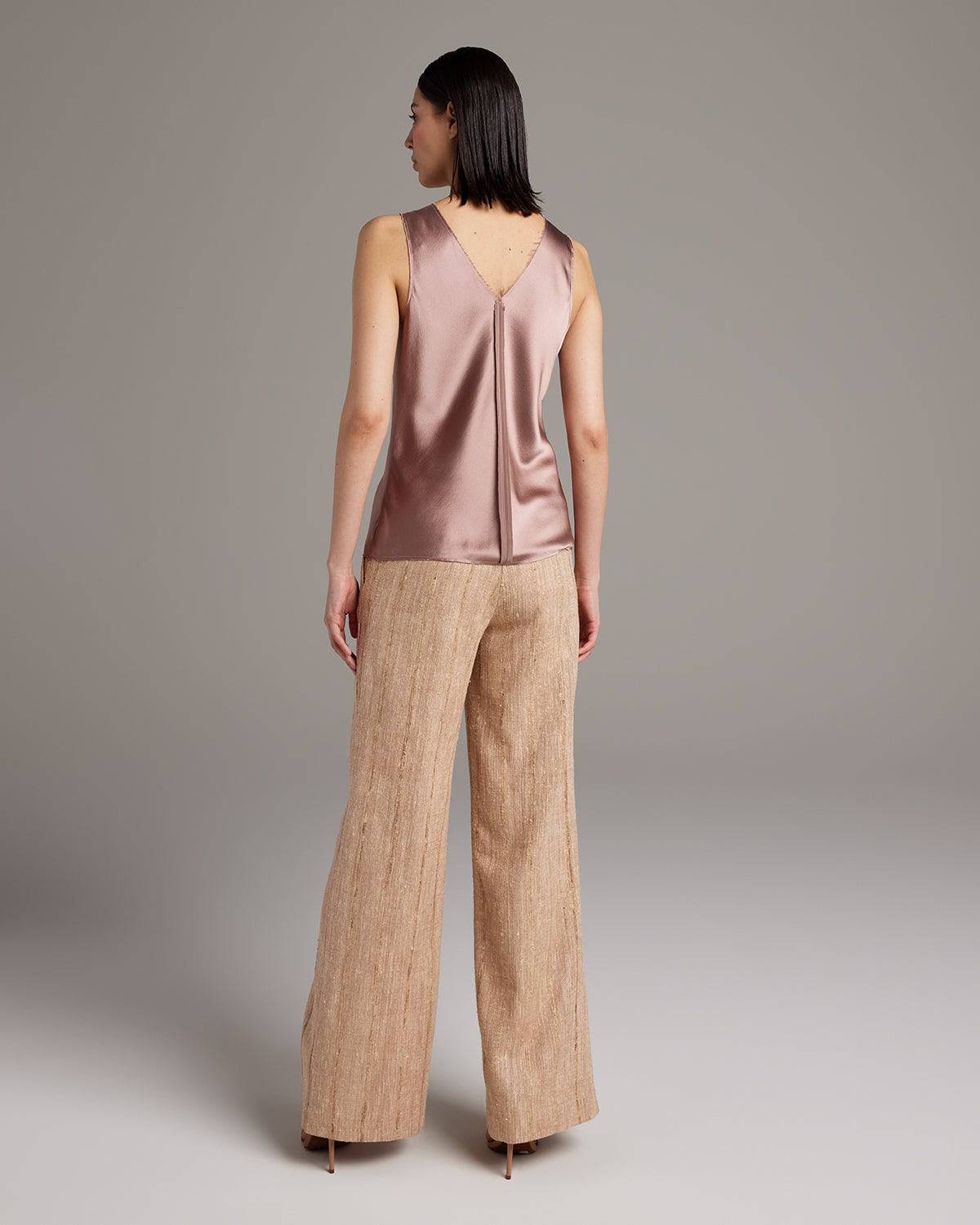 Silk Raw Edge Tank - Sumiye Co