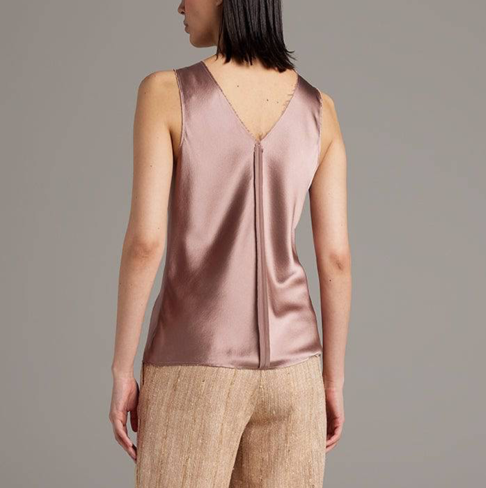 Silk Raw Edge Tank - Sumiye Co