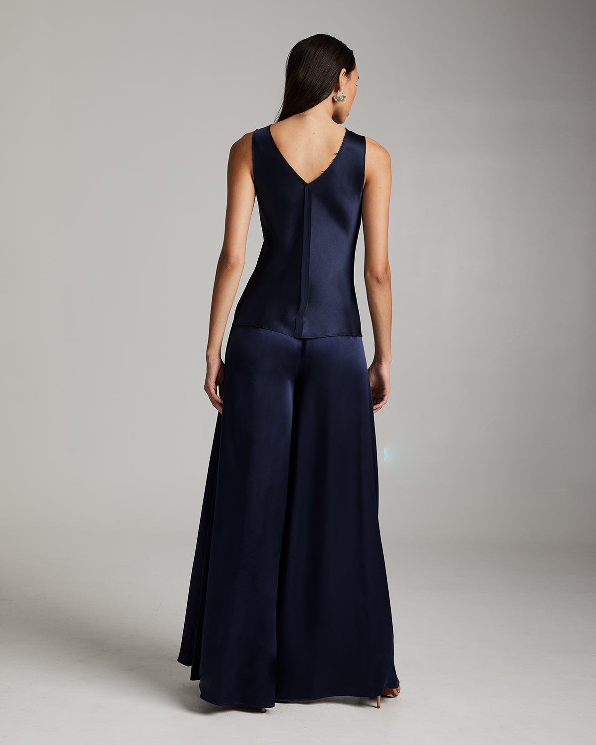 Silk Palazzo Pants - Sumiye Co